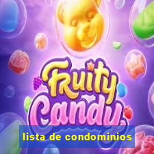 lista de condominios